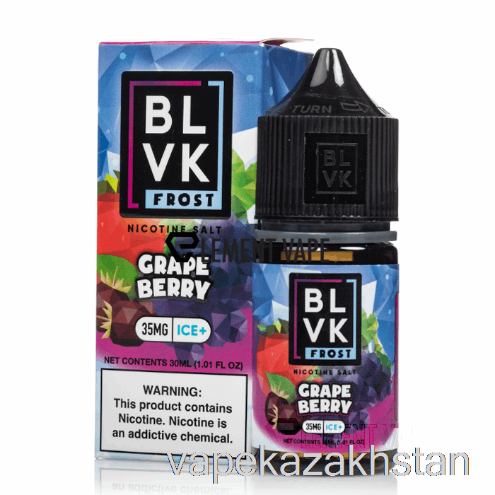 Vape Kazakhstan Grape Berry - BLVK Frost Salts - 30mL 50mg